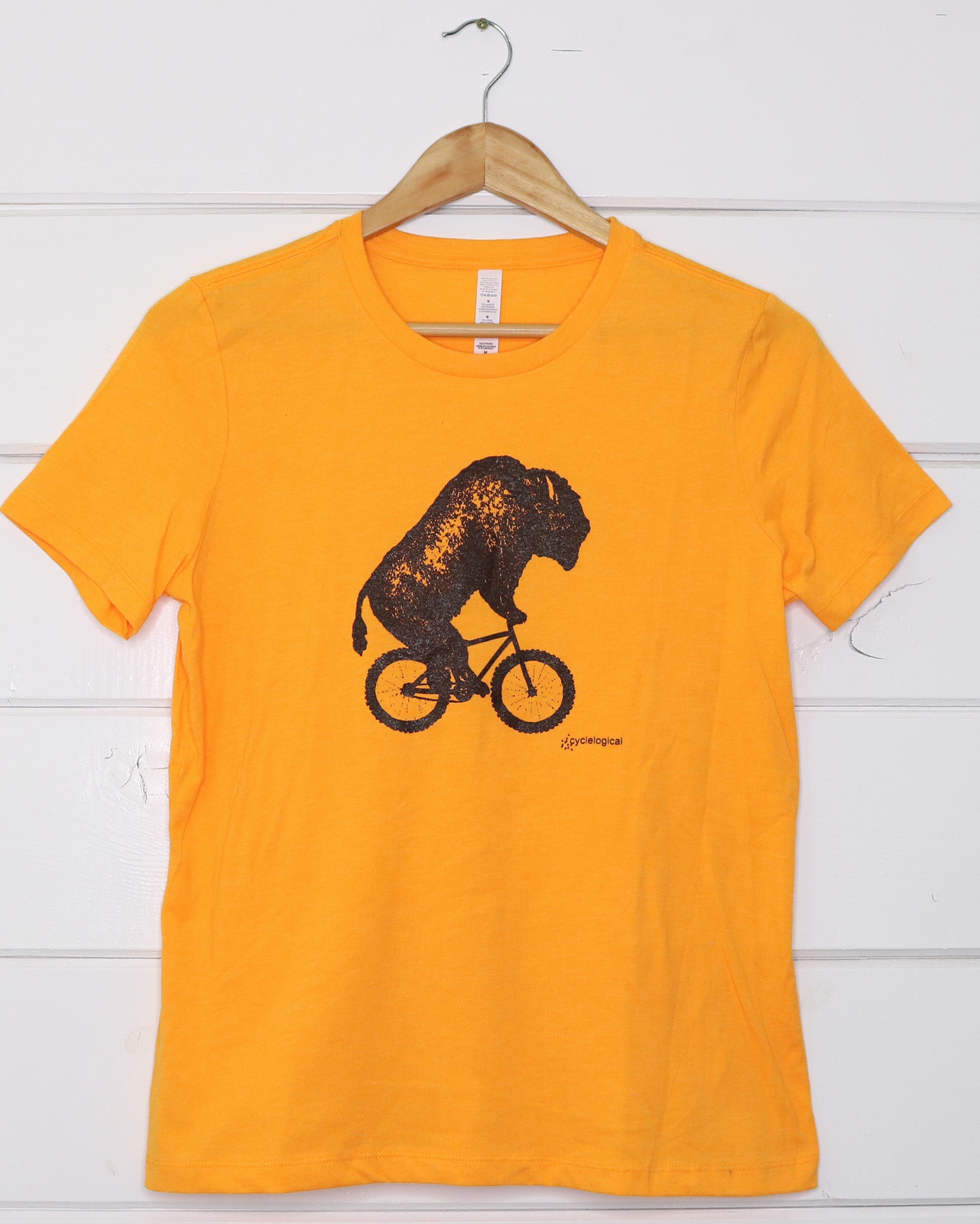 Bison Women's Orange T-Shirt Front