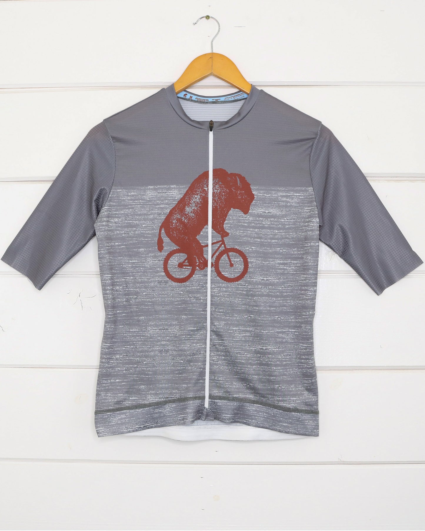Bison Zip Jersey front zipped up