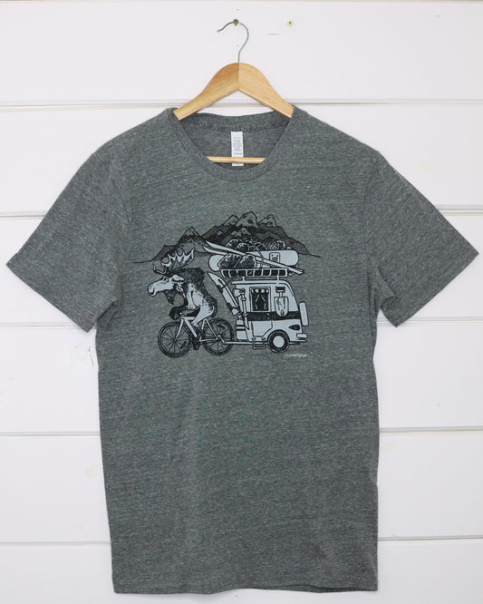 Mountain Moose Unisex T-Shirt Front