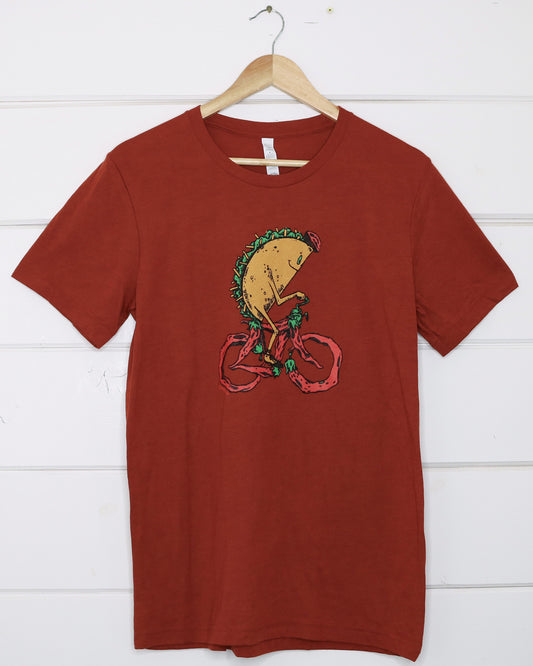 Taco Red Unisex T-Shirt Front