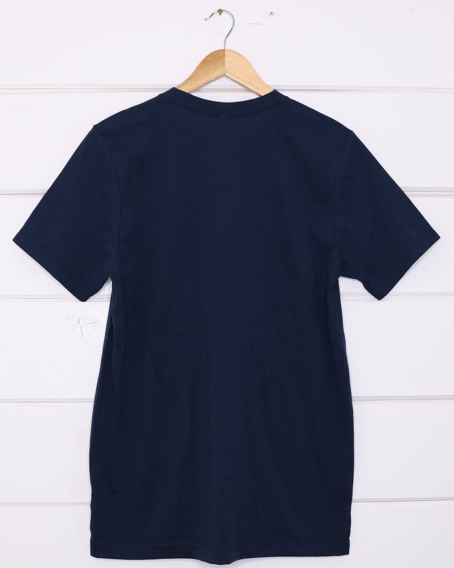 Bison Unisex Blue T-Shirt Back