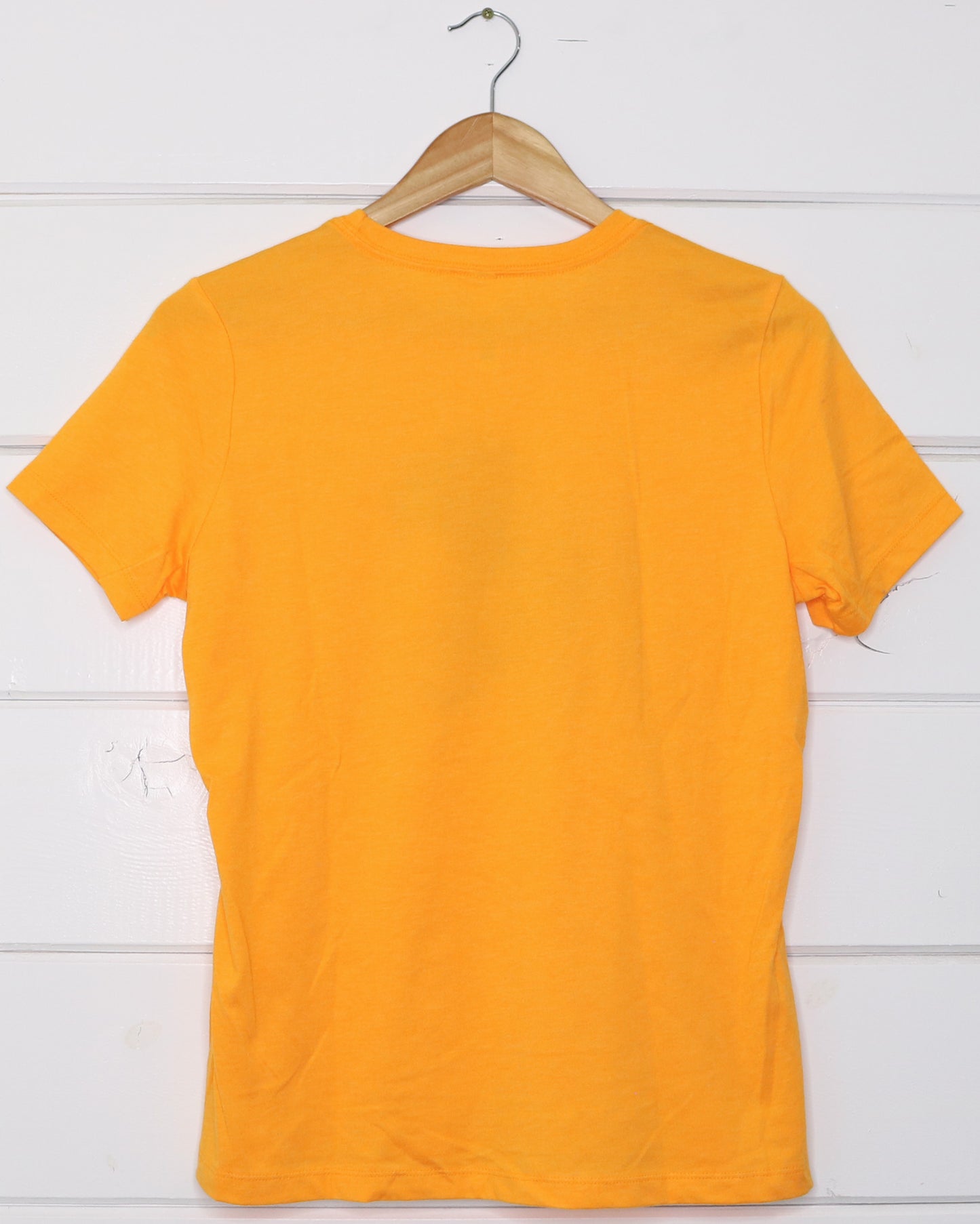 Bison Women's Orange T-Shirt Back
