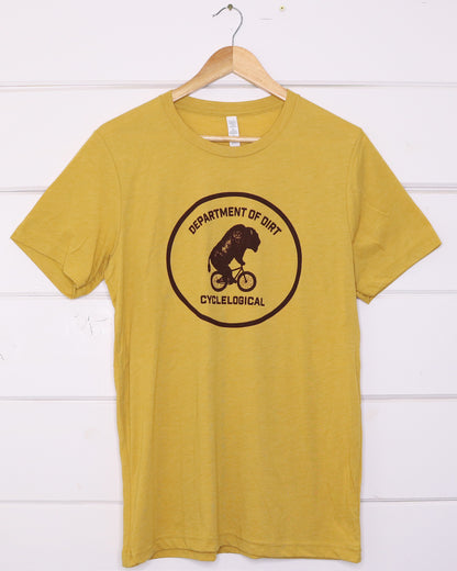Department of Dirt Unisex Yellow T-Shirt Front