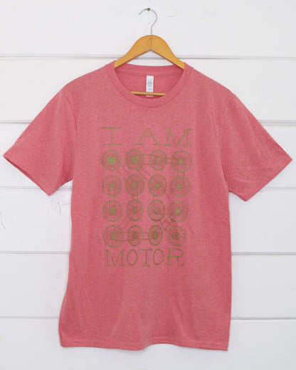 I am Motor Women's Pink T-Shirt Front