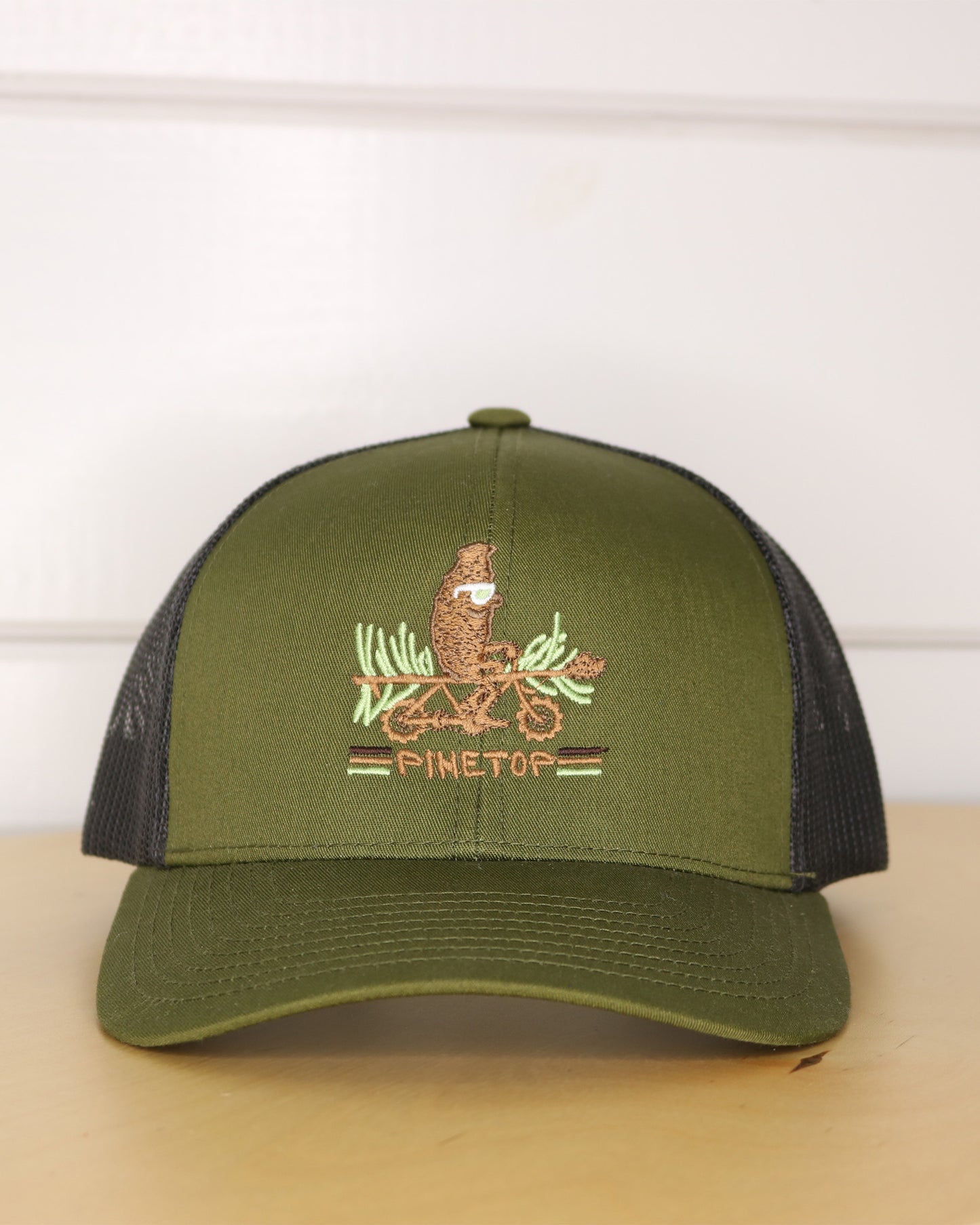 Pinecone Trucker Hat Front
